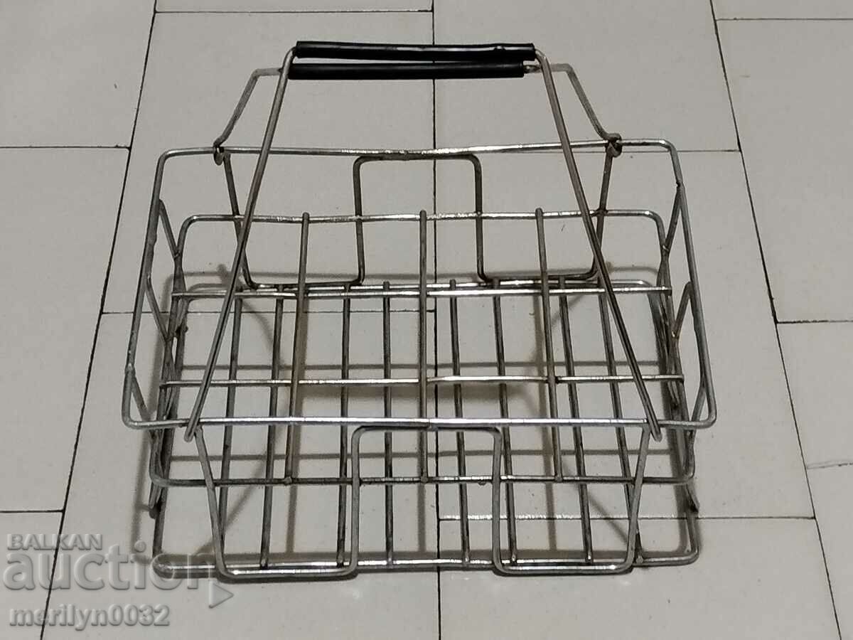 Metal basket for bottles of lemonade, Coca Cola, NRB bag