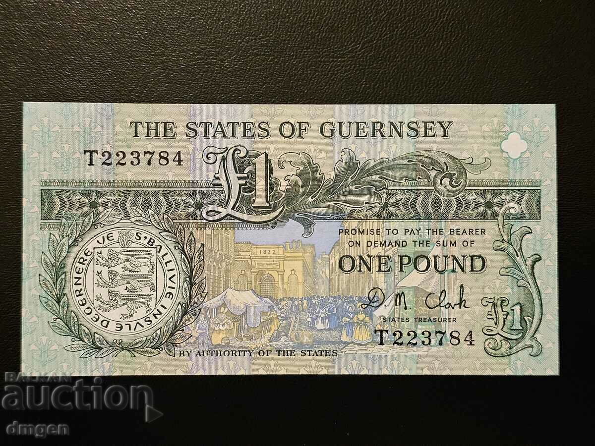 1 pound Guernsey UNC