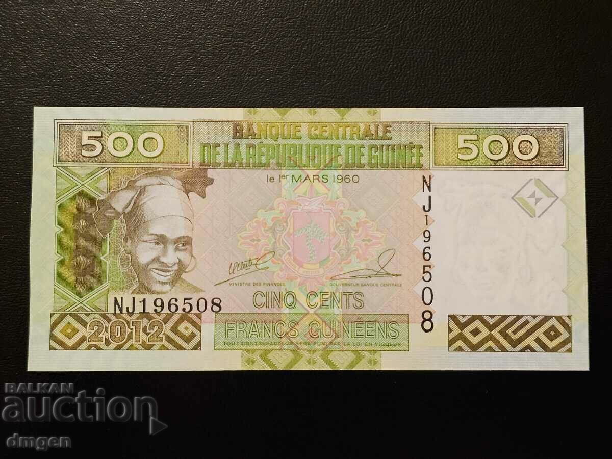 500 franci Guineea UNC 2012