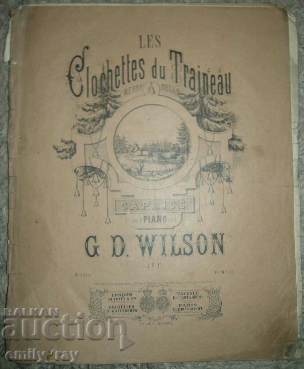 Sheet music - Les Clochettes du Traineau