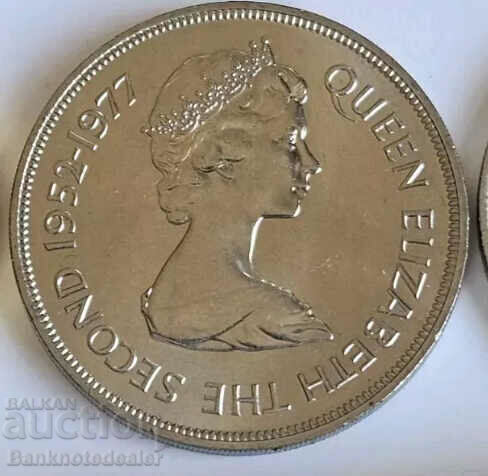 Jersey 25p coin  Queens Silver Jubilee 1977