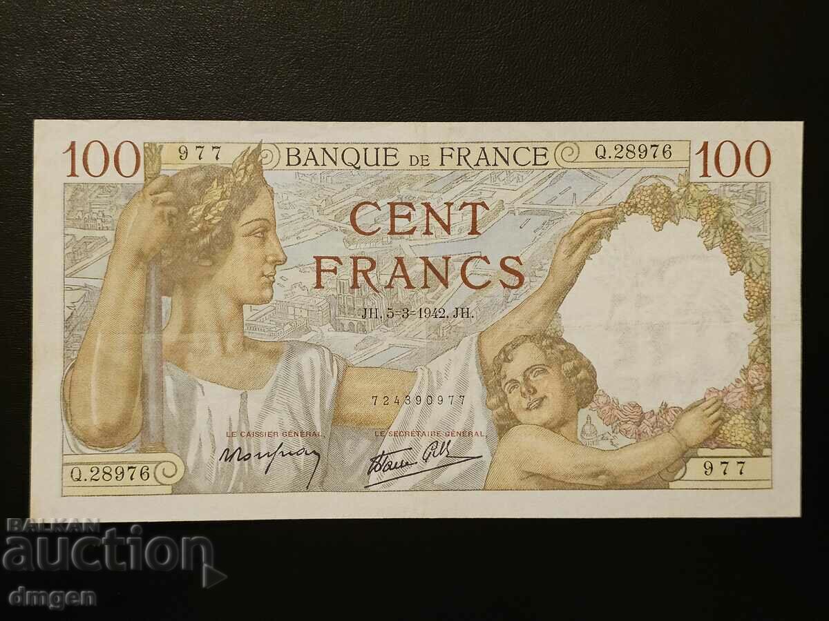 100 francs France 1939