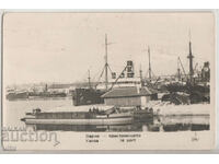 Bulgaria, Varna, Port - RPPC, traveled