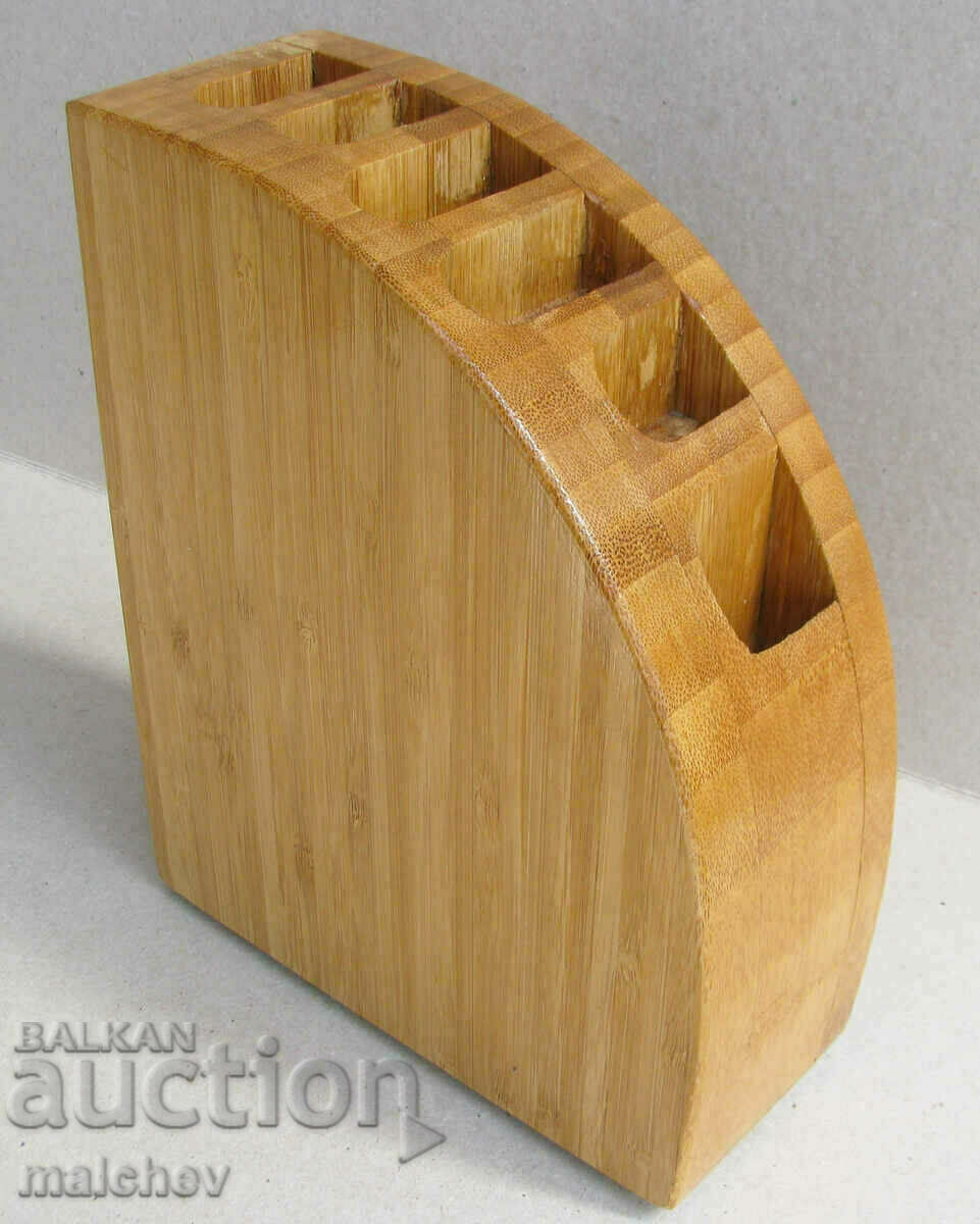 Luxury tabletop bamboo knife holder, new excellent