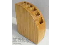 Luxury tabletop bamboo knife holder, new excellent