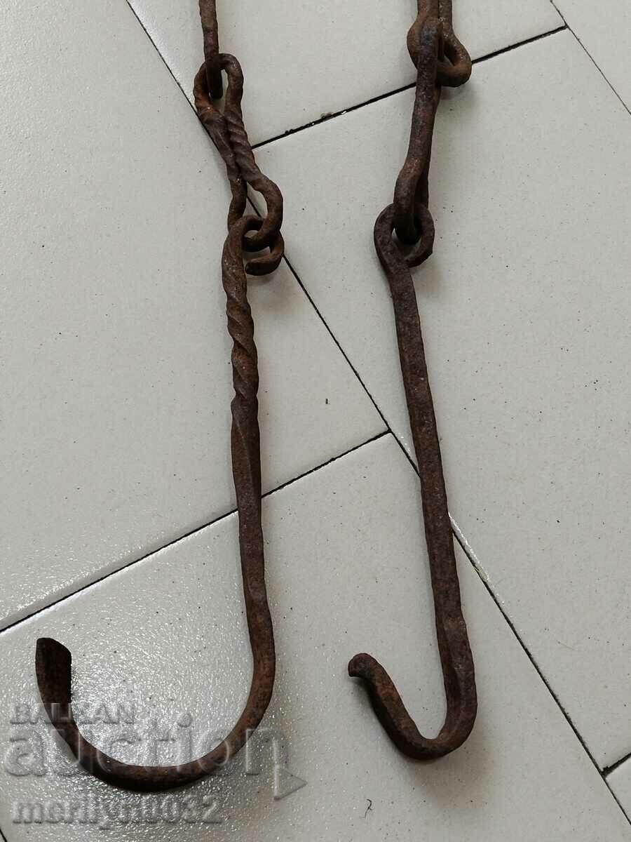 Old Wrought Iron Hearth Chain Wrought Iron Hook Chain with price 45.00 BGN | € 23.01 Old Wrought Iron Hearth Chain Wrought Iron Hook Chain with price 45.00 BGN | € 23.01