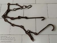 Old Wrought Iron Hearth Chain Wrought Iron Hook Chain