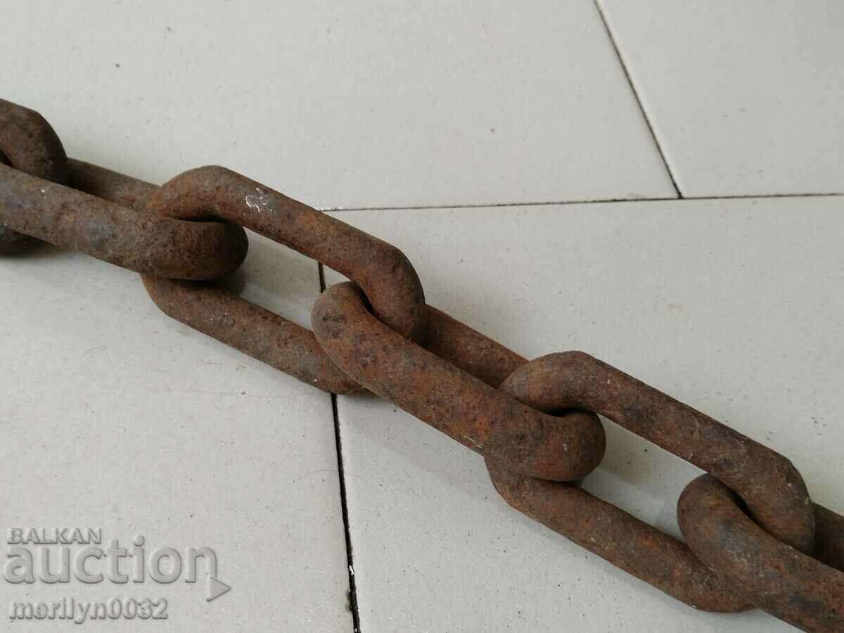 Auction Old wrought iron chain, chain Auction Old wrought iron chain, chain