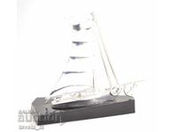 Desktop souvenir - Sailing miniature yacht USSR