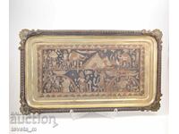 Decorative wall tray with Egyptian motifs