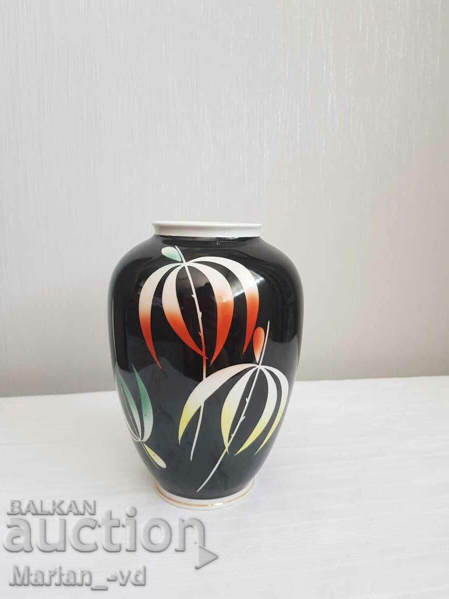 Old hand painted WALLENDORF vase - 6 Old hand painted WALLENDORF vase - 6