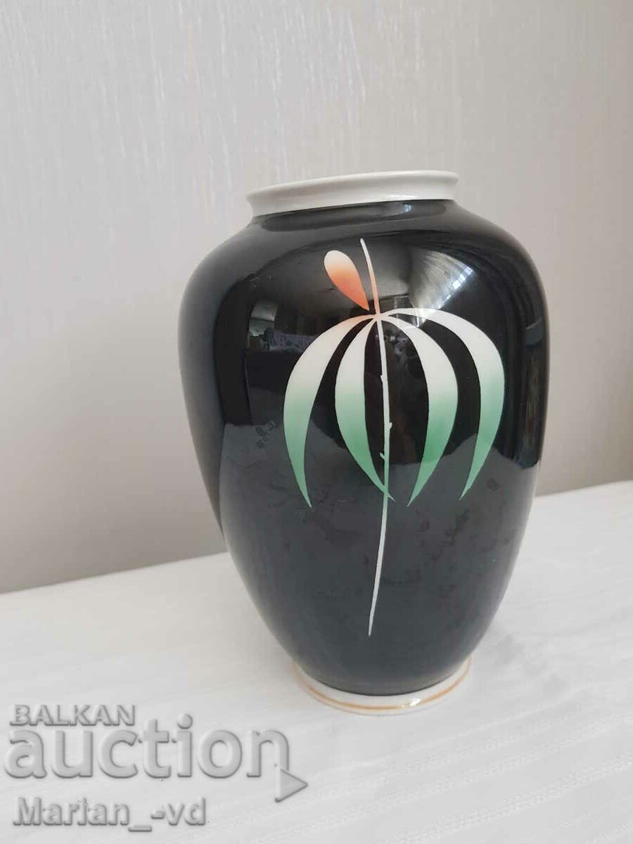 Old hand painted WALLENDORF vase - 7 Old hand painted WALLENDORF vase - 7