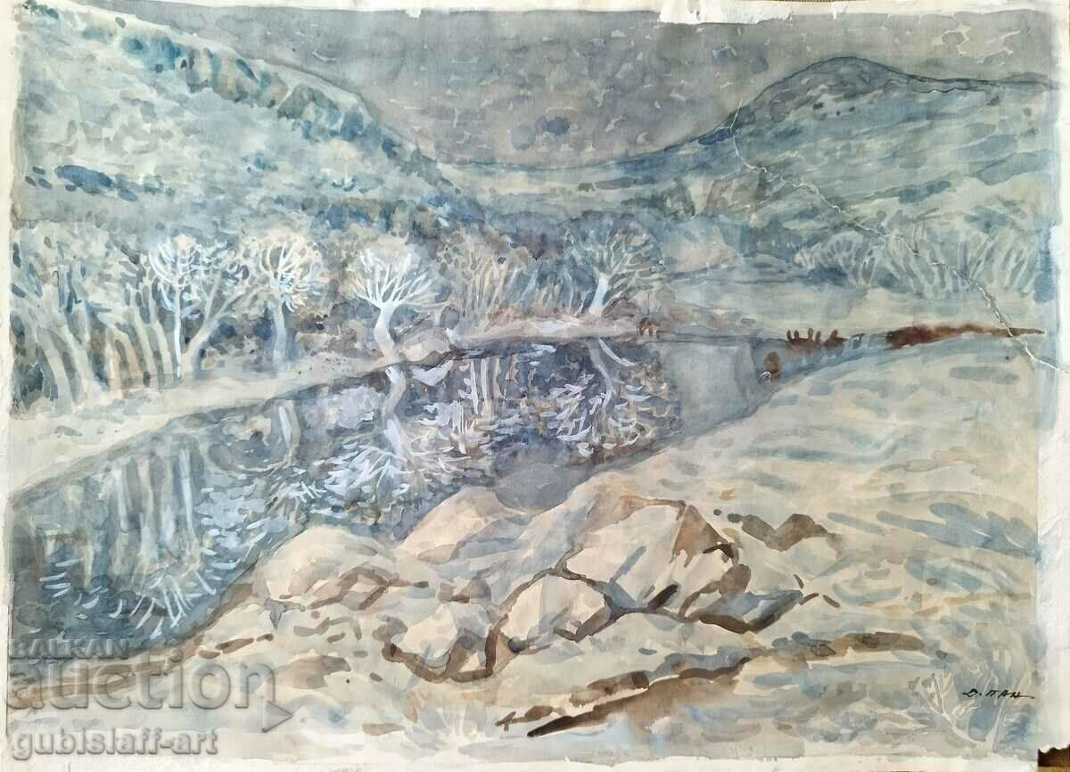 Pictură, peisaj, artă. D. Pan, anii 1980 BZC