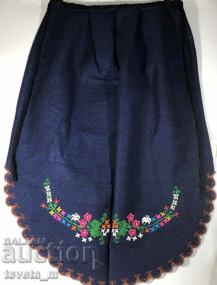 APRON FOR FOLK COSTUME WITH HAND EMBROIDERY