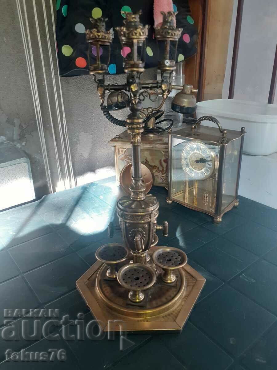 Interesting antique metal lamp with price 75.00 BGN | € 38.35