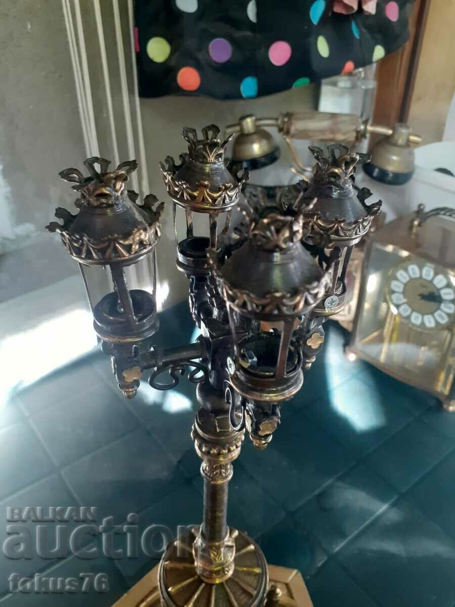 Delivery of Interesting antique metal lamp