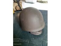 Old military French parachute helmet