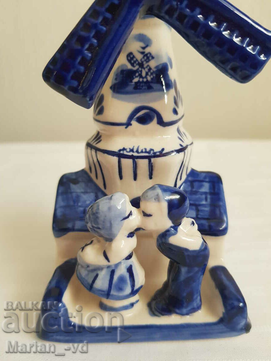 Porcelain Small Windmill Netherlands-14cm - 6 Porcelain Small Windmill Netherlands-14cm - 6