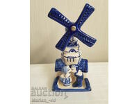 Porcelain Small Windmill Netherlands-14cm