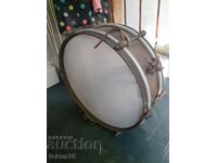 Find - Old military infantry drum - brass, leather, 19th century