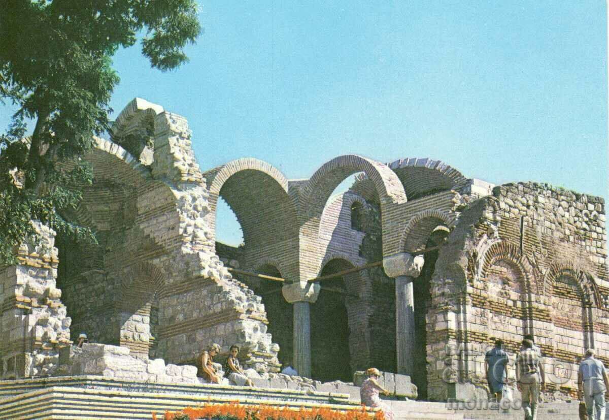 Old postcard - Nessebar, Church "St. Ivan Ariturgitos"