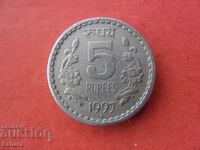 5 rupii 1997 India