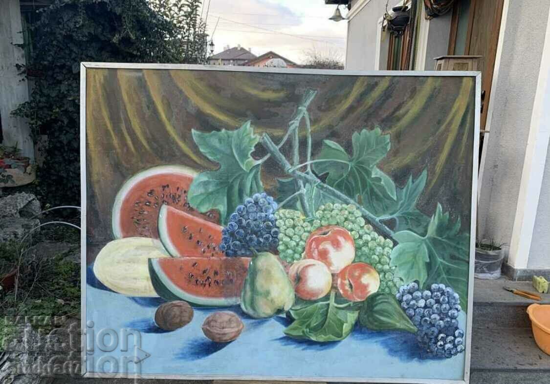 A large still life painting from the early soc with price 955.00 BGN | € 488.28