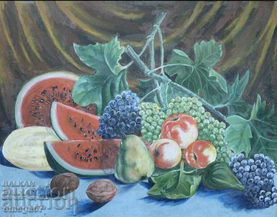 A large still life painting from the early soc - 5