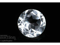 Бял топаз 0.97ct 6mm кръгла шлифовка #1