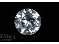 Бял топаз 0.98ct 6mm кръгла шлифовка #2