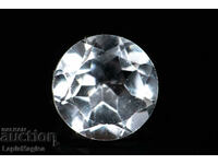 Бял топаз 1.01ct 6mm кръгла шлифовка #6