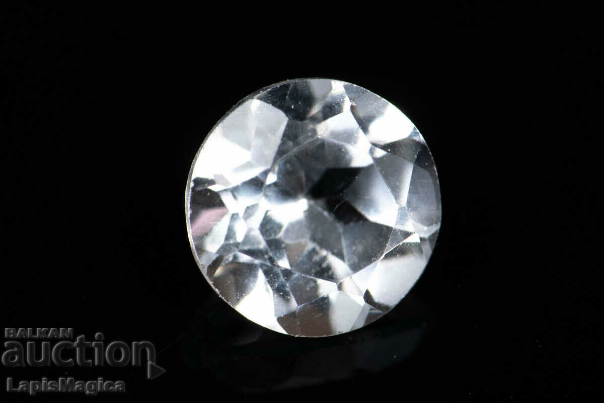 Бял топаз 0.98ct 6mm кръгла шлифовка #7