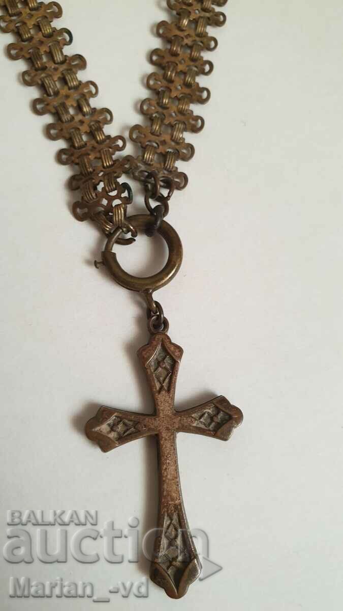 OLD CORD WITH CROSS WEAR JEWELRY - 5 OLD CORD WITH CROSS WEAR JEWELRY - 5