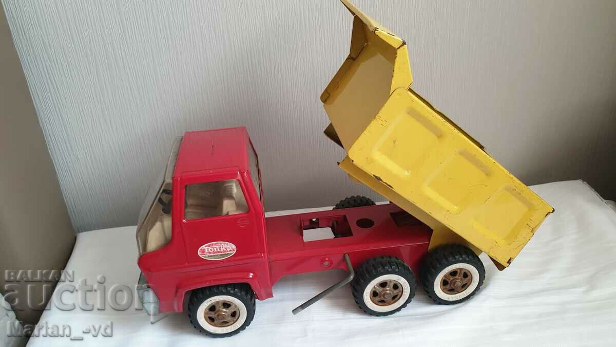 TONKA PRESSED STEEL TIPPER USA -34cm length - 5 TONKA PRESSED STEEL TIPPER USA -34cm length - 5