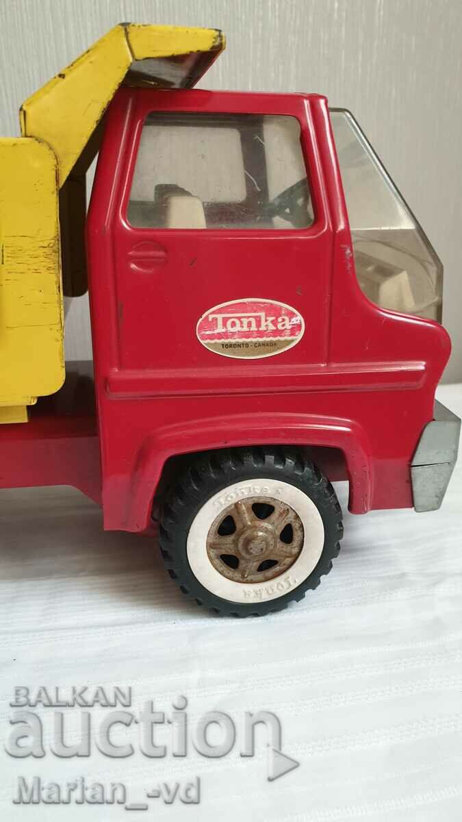 TONKA PRESSED STEEL TIPPER USA -34cm length - 7 TONKA PRESSED STEEL TIPPER USA -34cm length - 7