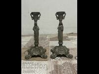 Beautiful candlesticks with markings