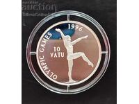 Argint 10 Gimnastica Vatu 1996 Jocurile Olimpice Vanuatu