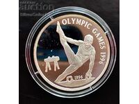 Silver 1$ Gymnastics 1996 Olympiad Samoa and Sisyphus