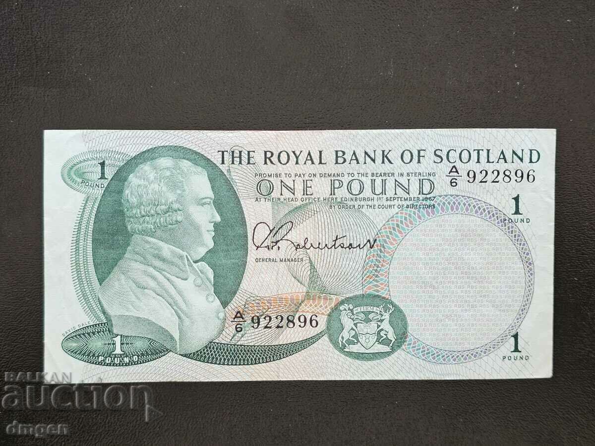 1 pound Scotland 1967