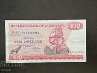 10 dollars zimbabwe 1983