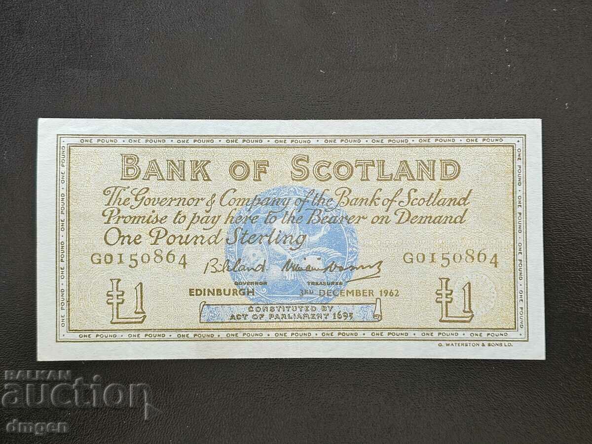 1 pound Scotland 1962