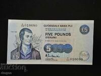 5 pounds Scotland 1990 Burns