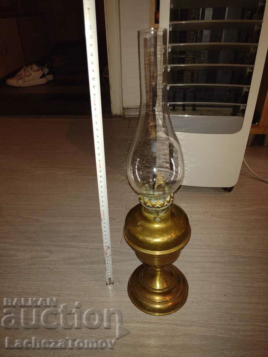 Beautiful old gas lamp glass France perfect composition.