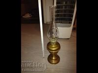 Beautiful old gas lamp glass France perfect composition.