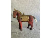 wooden horse with copper lining