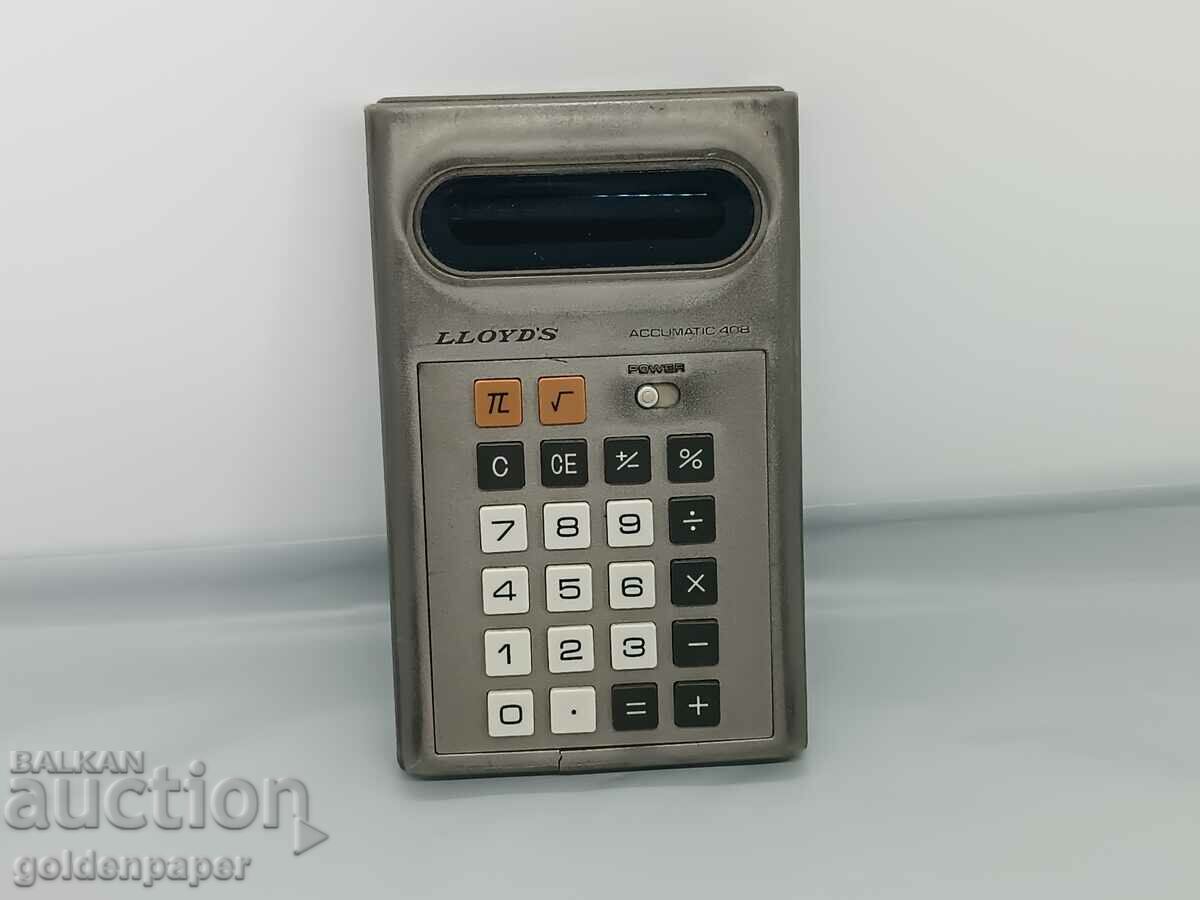 Calculator Lloyds accumatic 408