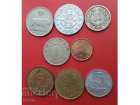 Mixed lot of 8 coins