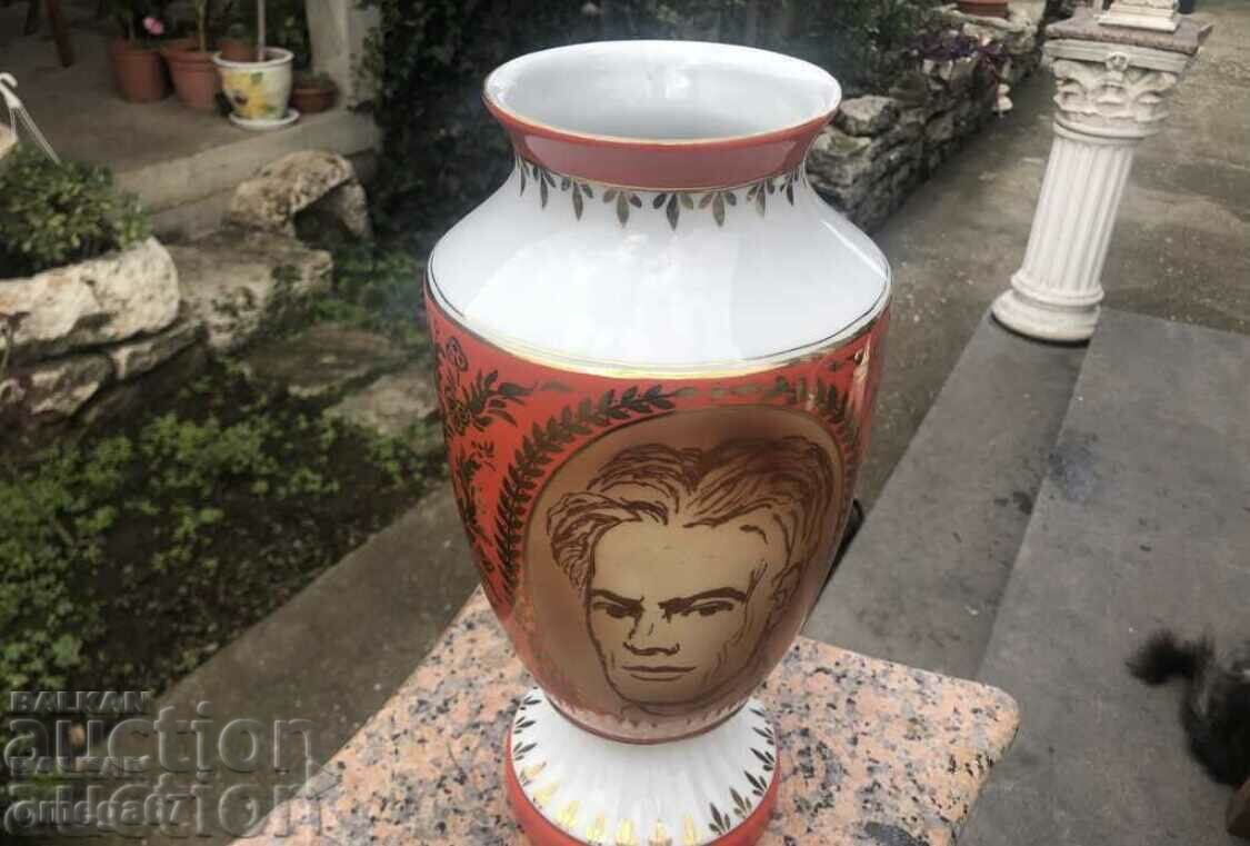 Unique porcelain vase from 1967 Nikola Y. Vaptsarov!!! - 6 Unique porcelain vase from 1967 Nikola Y. Vaptsarov!!! - 6