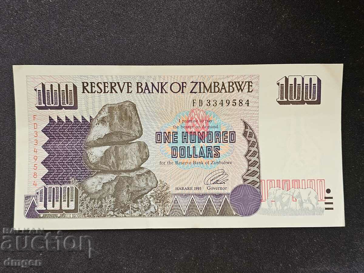 100 de dolari Zimbabwe 1995