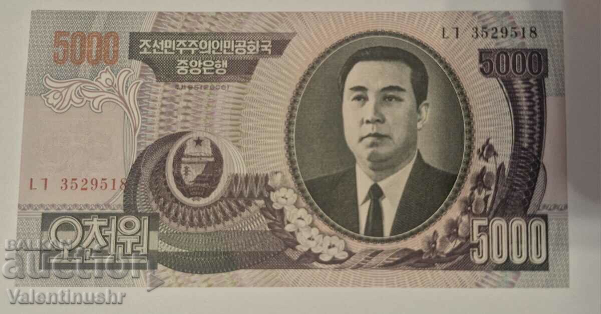 Coreea de Nord 5000 Won 2006 UNC